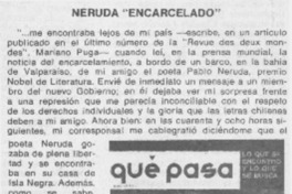 Neruda "encarcelado".