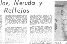 Pavlov, Neruda y los reflejos