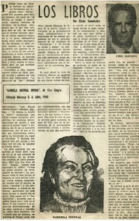 Gabriela Mistral intima" Gabriela Mistral intima"