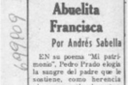 Abuelita Francisca Abuelita Francisca