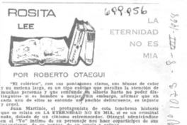 La eternidad no es mía