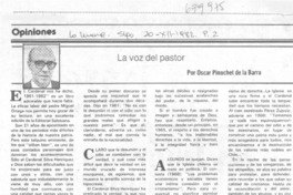 La voz del pastor La voz del pastor