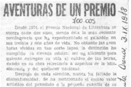Aventuras de un Premio Aventuras de un Premio