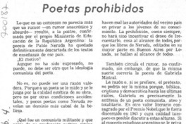 Poetas prohibidos Poetas prohibidos