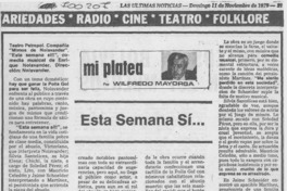 Esta semana sí --