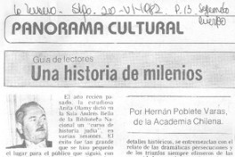 Una historia de milenios Una historia de milenios