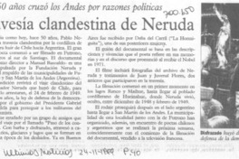 Travesía clandestina de Neruda.