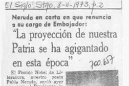 "La proyección de nuestra patria se ha agigantado en esta época".