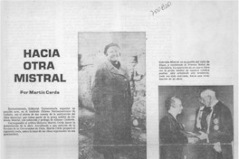 Hacia otra Mistral Hacia otra Mistral