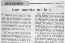 Con acento en la c Con acento en la c
