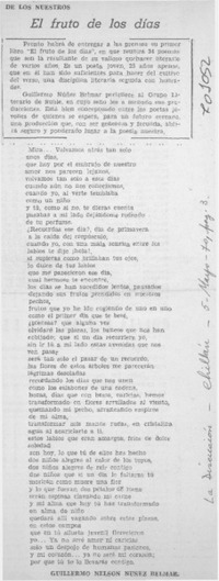 El Fruto de los días