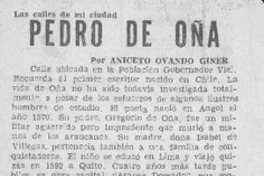 Pedro de Oña Pedro de Oña
