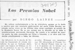 Los Premios Nobel Los Premios Nobel