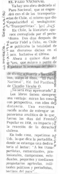 El paro nacional