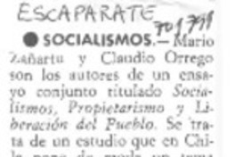 Socialismos. Socialismos.