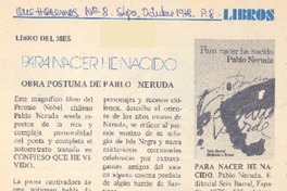 Para nacer he nacido. Para nacer he nacido.