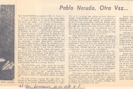 Pablo Neruda, otra vez...