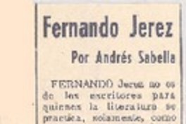 Fernando Jérez Fernando Jérez