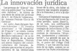 La innovación jurídica La innovación jurídica