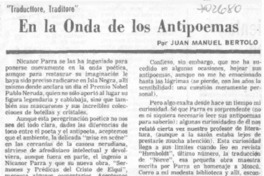En la onda de los antipoemas