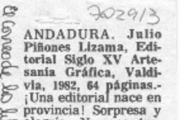 Andadura. Andadura.