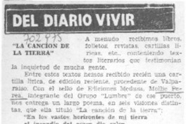 La canción de la tierra" La canción de la tierra"