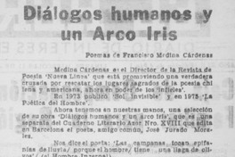 Diálogos humanos y un Arco Iris Diálogos humanos y un Arco Iris