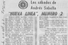 Nueva línea", número 2 Nueva línea", número 2