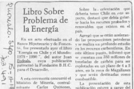 Libro sobre problema de la energía. Libro sobre problema de la energía.