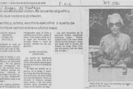 El Lugar de trabajo. El Lugar de trabajo.