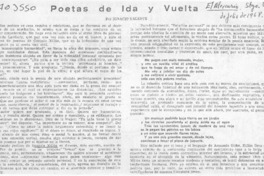 Poetas de ida y vuelta Poetas de ida y vuelta