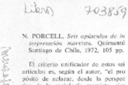 Seis opúsculos de interpretación marxista Seis opúsculos de interpretación marxista