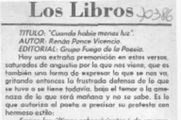 Cuando había menos luz Cuando había menos luz