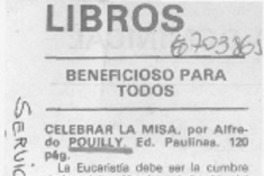 Celebrar la misa Celebrar la misa