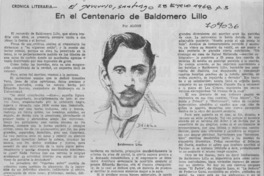 En el centenario de Baldomero Lillo