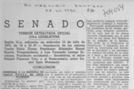 Homenaje a la memoria de Camilo Pérez de Arce Plummer