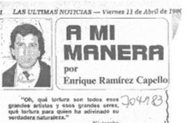 A mi manera A mi manera