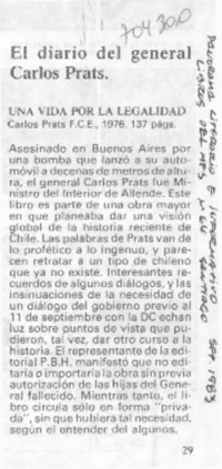 El diario del general Carlos Prats.