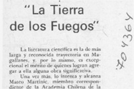 La tierra de los fuegos" La tierra de los fuegos"