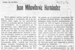 Juan Mihovilovic Hernández Juan Mihovilovic Hernández