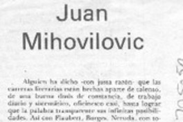 Juan Mihovilovic Juan Mihovilovic