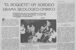 "El boquete": un sórdido drama sicológico-onírico "El boquete": un sórdido drama sicológico-onírico
