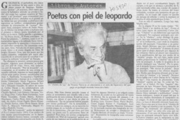 Poetas con piel de leopardo. Poetas con piel de leopardo.