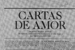 Cartas de amor.