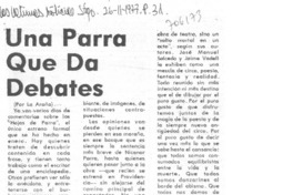 Una parra que da debates