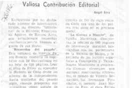Valiosa contribución editorial Valiosa contribución editorial