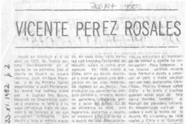 Vicente Pérez Rosales. Vicente Pérez Rosales.