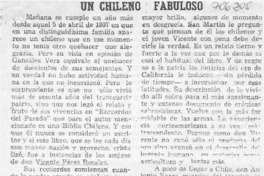 Un chileno fabuloso Un chileno fabuloso