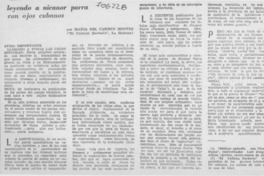 Leyendo a Nicanor Parra con ojos cubanos Leyendo a Nicanor Parra con ojos cubanos