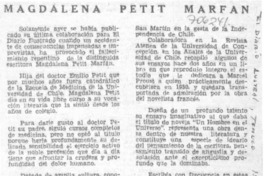 Magdalena Petit Marfán Magdalena Petit Marfán